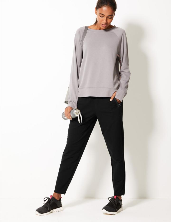 Marks & Spencer Quick Dry Cotton Rich Joggers Black