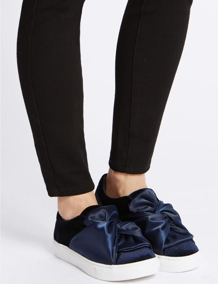 Marks & Spencer Flatform Twist Trainers With Insolia Flex&reg; Navy