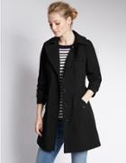 Marks & Spencer Belted Trench With Stormwear&trade; Black
