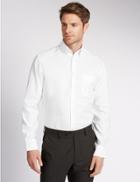 Marks & Spencer 2in Longer Easy To Iron Regular Fit Oxford Shirt White