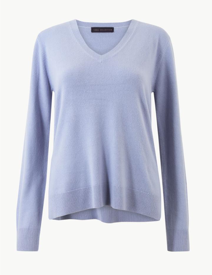 Marks & Spencer V-neck Jumper Cornflower