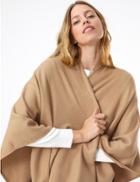 Marks & Spencer Textured Glittery Tassel Wrap Camel