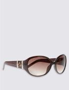 Marks & Spencer Oversized Sunglasses Brown Mix