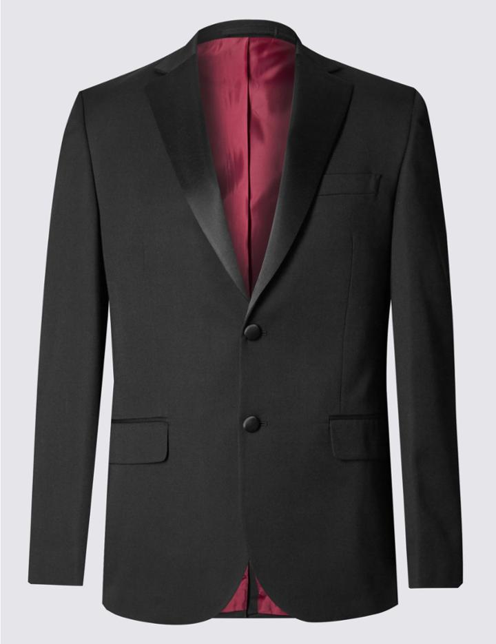 Marks & Spencer Black Regular Fit Jacket Black