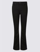 Marks & Spencer Ozone Mid Rise Slim Bootcut Jeans Black Mix