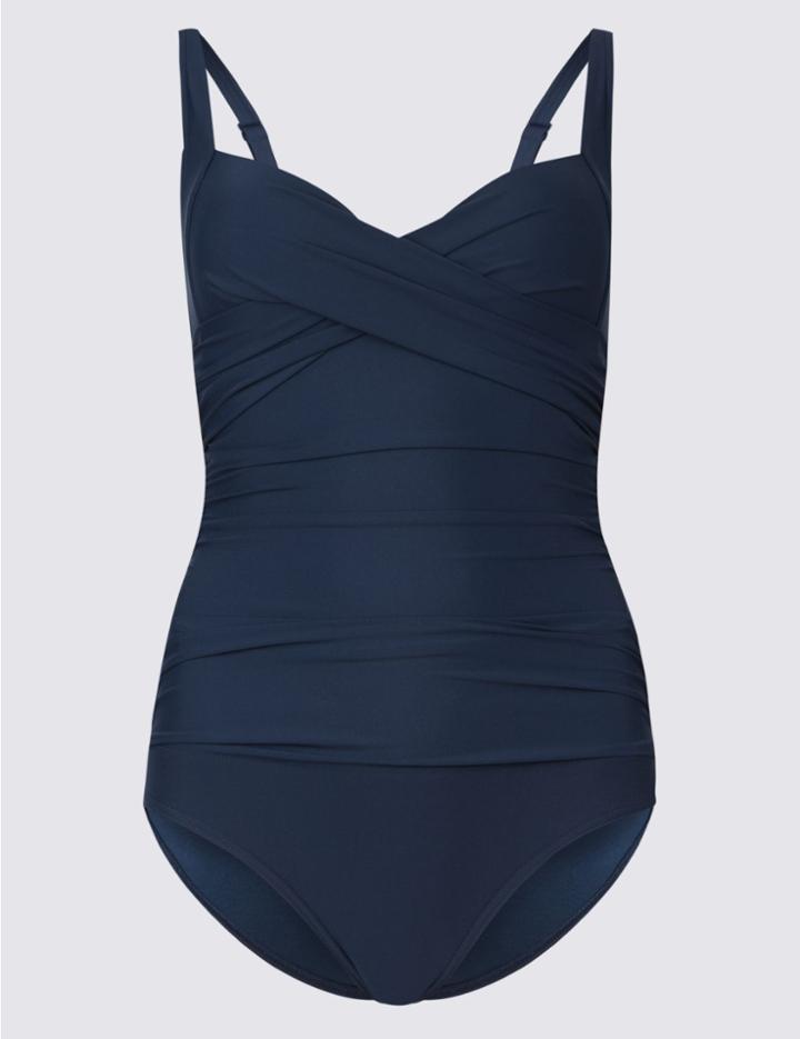 Marks & Spencer Secret Slimming™ Underwired Swimsuit Navy