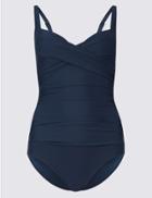 Marks & Spencer Secret Slimming&trade; Underwired Swimsuit Navy