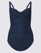 Marks & Spencer Secret Slimming&trade; Underwired Swimsuit Navy