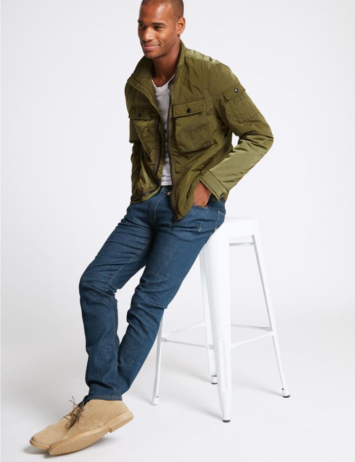 Marks & Spencer Utility Jacket With Stormwear&trade; Khaki