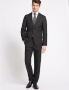 Marks & Spencer Grey Textured Tailored Fit Jacket Grey