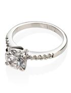 Marks & Spencer Platinum Plated Diamant Ring White Mix
