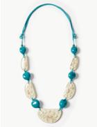 Marks & Spencer Pebble Necklace Neutral