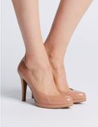 Marks & Spencer Stiletto Heel Platform Court Shoes Light Pink