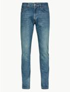 Marks & Spencer Vintage Wash Slim Fit Jeans Blue Tint