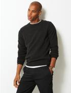 Marks & Spencer Pure Lambswool Crew Neck Jumper Dark Charcoal