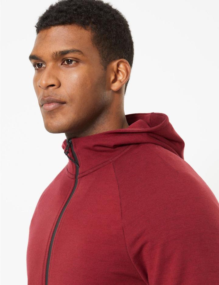 Marks & Spencer Active Cotton Zip Through Hoodie