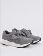 Marks & Spencer Slip-on Bow Trainers Grey