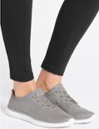 Marks & Spencer Shimmer Lace-up Trainers Silver