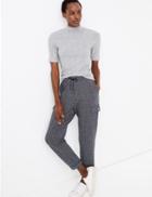 Marks & Spencer Combat Tapered Ankle Grazer Trousers Navy Mix