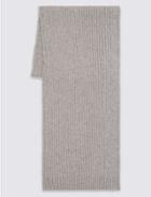 Marks & Spencer Pure Cotton Scarf With Staynew&trade; Grey
