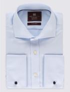 Marks & Spencer Pure Cotton Easy To Iron Regular Fit Shirt Sky