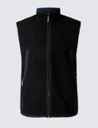 Marks & Spencer Textured Zip Through Gilet Black