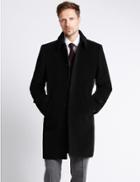Marks & Spencer Collared Neck Coat Black