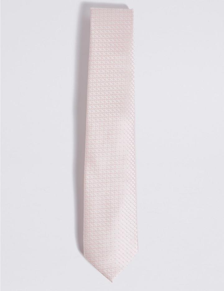 Marks & Spencer Jacquard Tie Ivory