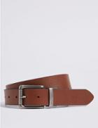 Marks & Spencer Coated Leather Reversible Belt Tan