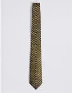 Marks & Spencer Pure Silk Tie Gold Mix