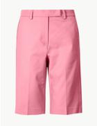 Marks & Spencer Slim Leg Chino Shorts Pink