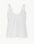 Marks & Spencer Linen Rich Camisole Top White