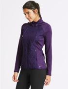 Marks & Spencer Quick Dry Long Sleeve Quilted Jacket Grape