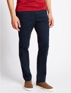 Marks & Spencer Slim Fit Pure Cotton Chinos Navy
