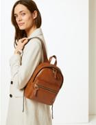 Marks & Spencer Leather Backpack Bag Tan