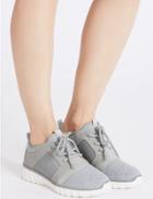 Marks & Spencer Lace-up Trainers Grey Mix