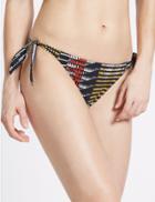 Marks & Spencer Tribal Print Tie Side Hipster Bikini Bottoms Multi