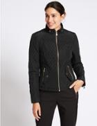 Marks & Spencer Quilted Jacket With Stormwear&trade; Green