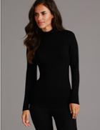 Marks & Spencer Heatgen&trade; Thermal Turtle Neck Top With Cashmere Black