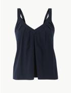 Marks & Spencer Linen Rich Camisole Top Navy