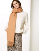 Marks & Spencer Scarf With Wool Camel