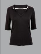 Marks & Spencer Regular Fit Polo Shirt Dark Navy