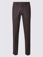 Marks & Spencer Straight Fit Pure Cotton Chinos Mulberry