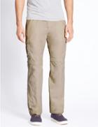 Marks & Spencer Trekking Flat Front Trousers Stone