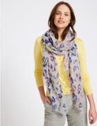 Marks & Spencer Ditsy Floral Print Scarf Cream Mix