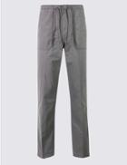 Marks & Spencer Regular Fit Pure Cotton Chinos Mid Grey