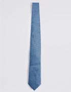 Marks & Spencer Pure Silk Micro Spotted Ties Periwinkle