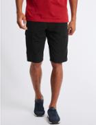 Marks & Spencer Cotton Rich Trekking Shorts With Stormwear&trade; Black