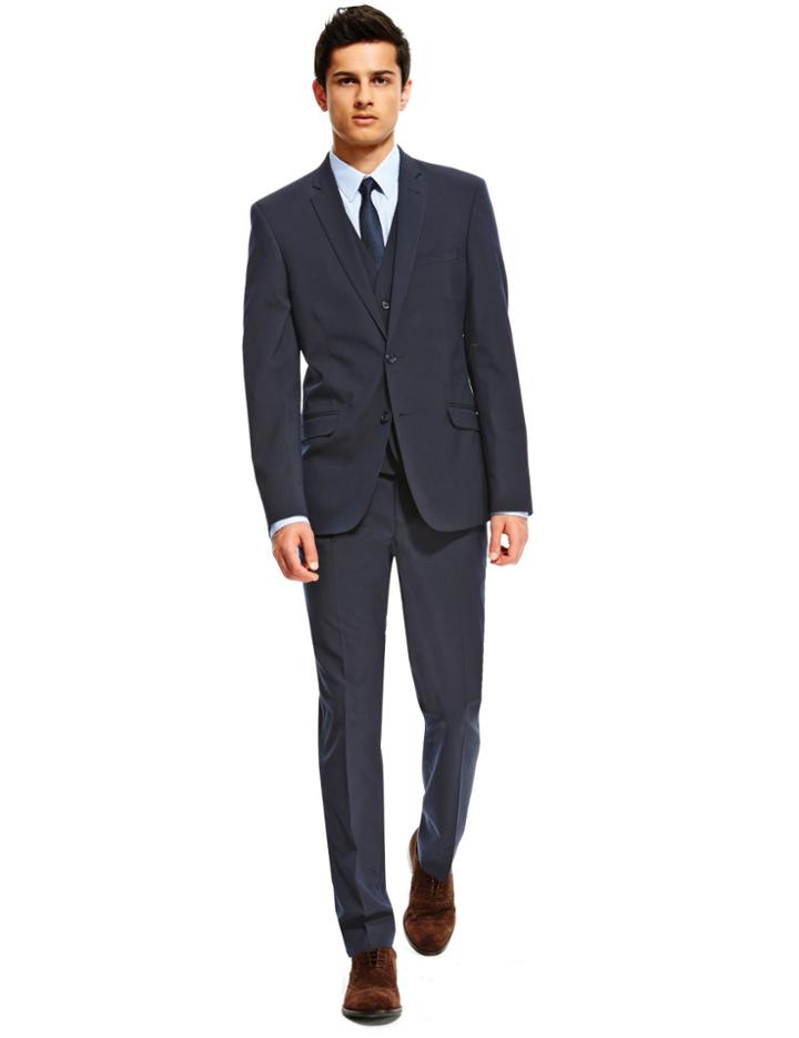 Marks & Spencer Navy Superslim Fit Jacket Navy