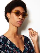 Marks & Spencer Oval Sunglasses Soft Yellow